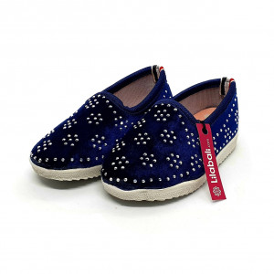 Blue Baby Girls Shoe With Stud