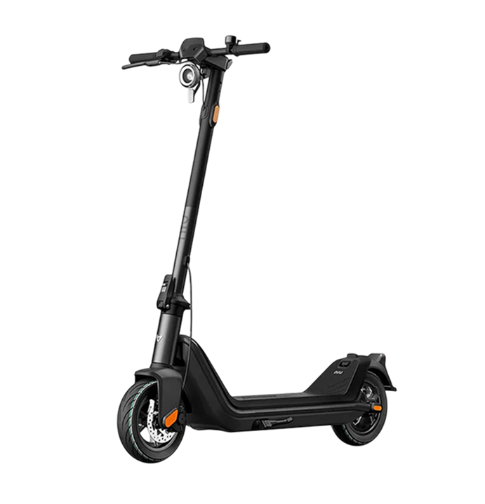 Black electric scooter